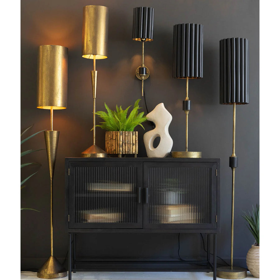 Barrel Antique Gold Lamps