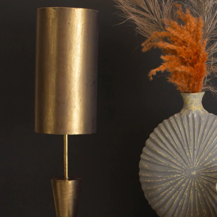 Barrel Antique Gold Lamps