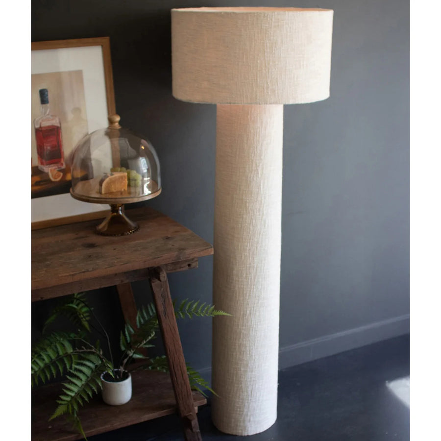 Boucle Fabric Floor Lamps