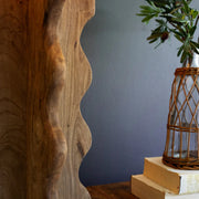 Wavy Mango Wood Floor Lamp