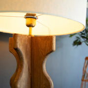 Wavy Mango Wood Floor Lamp