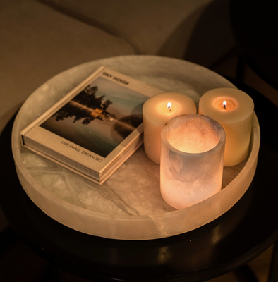 Santo Alabaster Tealight Holder