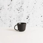 Stoneware Coffee Mug | Osun 6.7 oz  - | Set of 4 in Matte Black