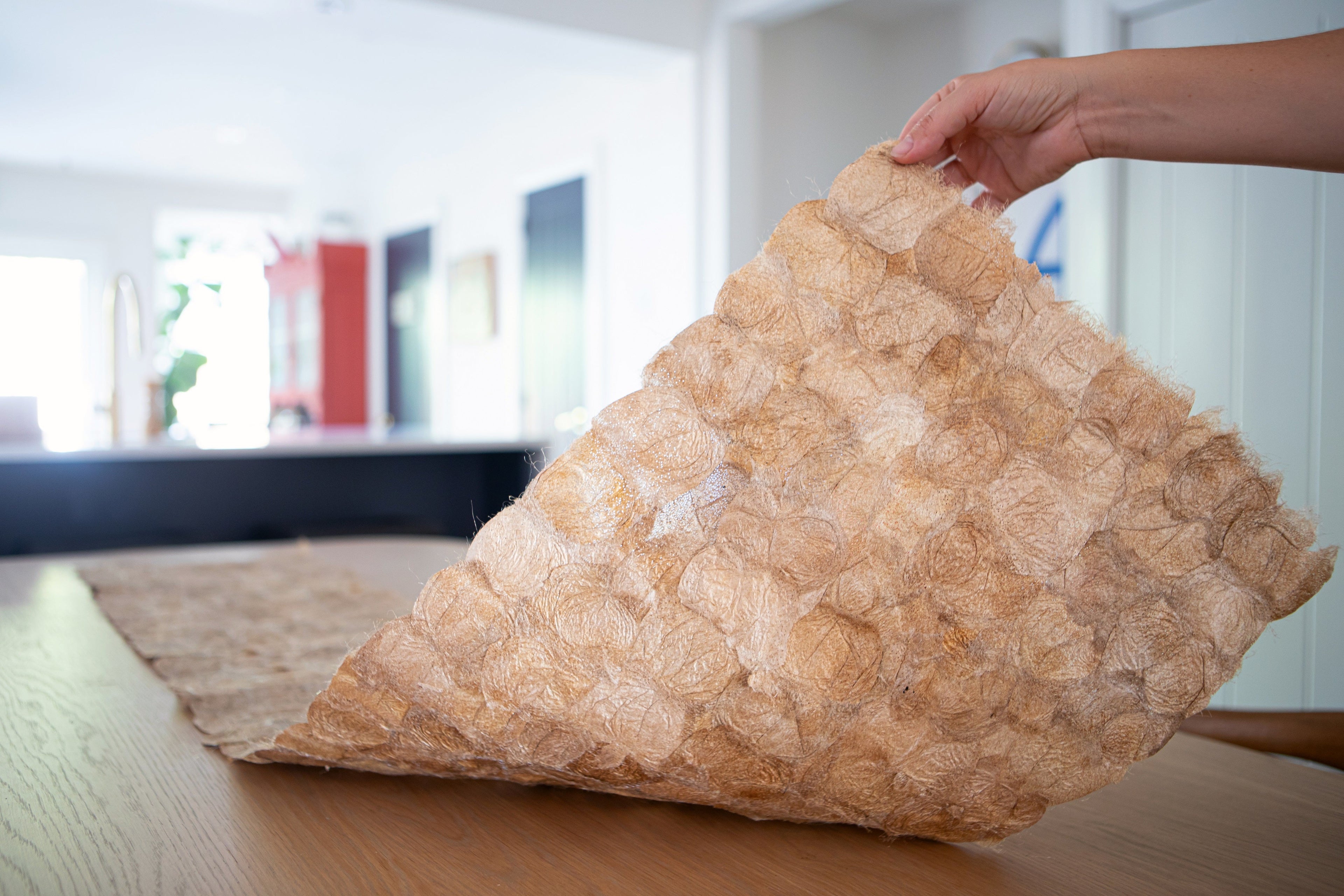 Handmade Wild Silk Table Runner - Ceranchia Dense