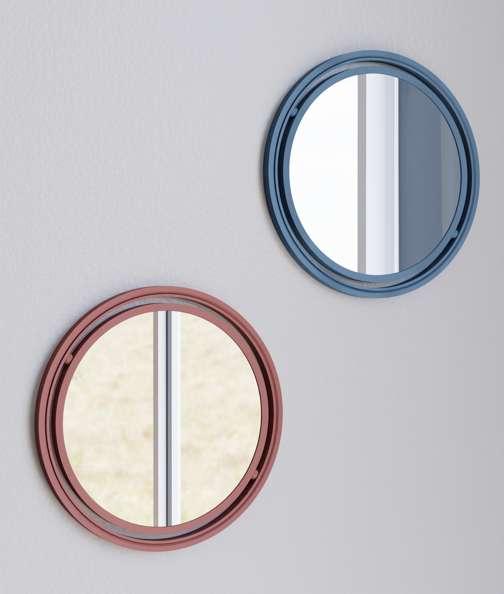 SET OF 3 GLOBE Mirror