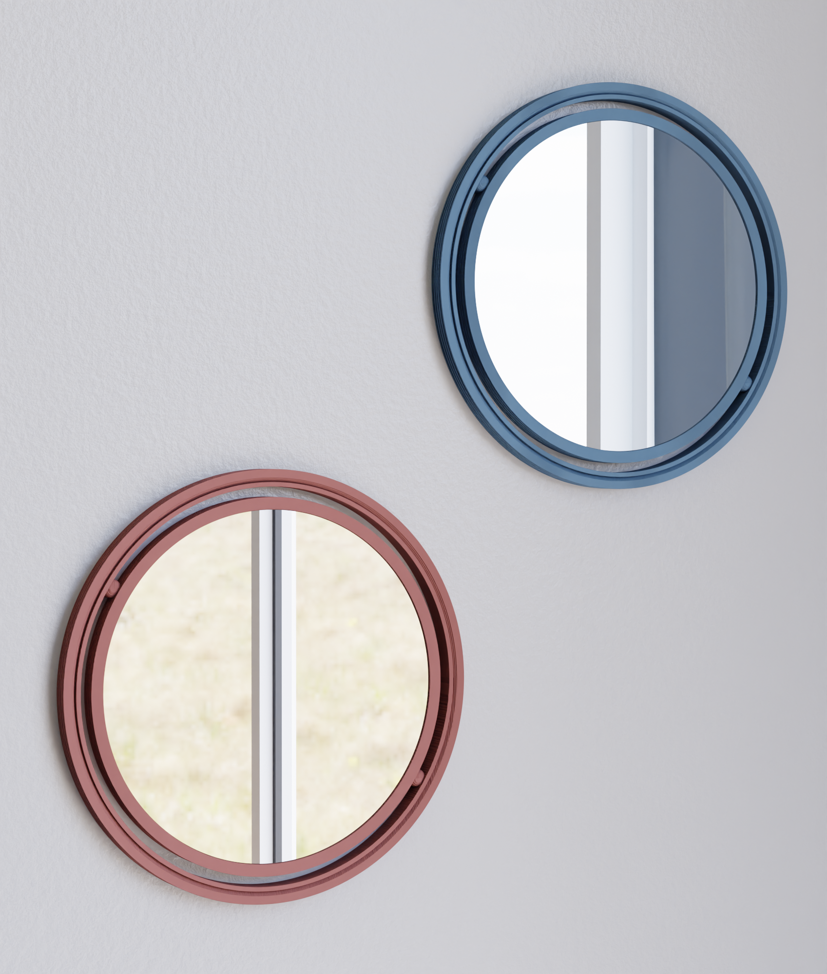 SET OF 3 GLOBE Mirror