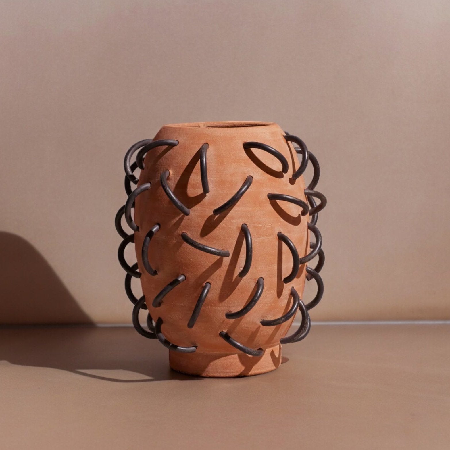 Nada Terracota Vessel by Diego Olivero Studio