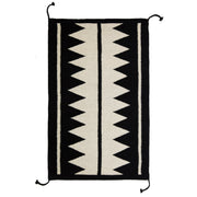 Zapotec Black & Ivory Rug #5