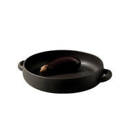 Stoneware Serving Plate With Handles 13.4".