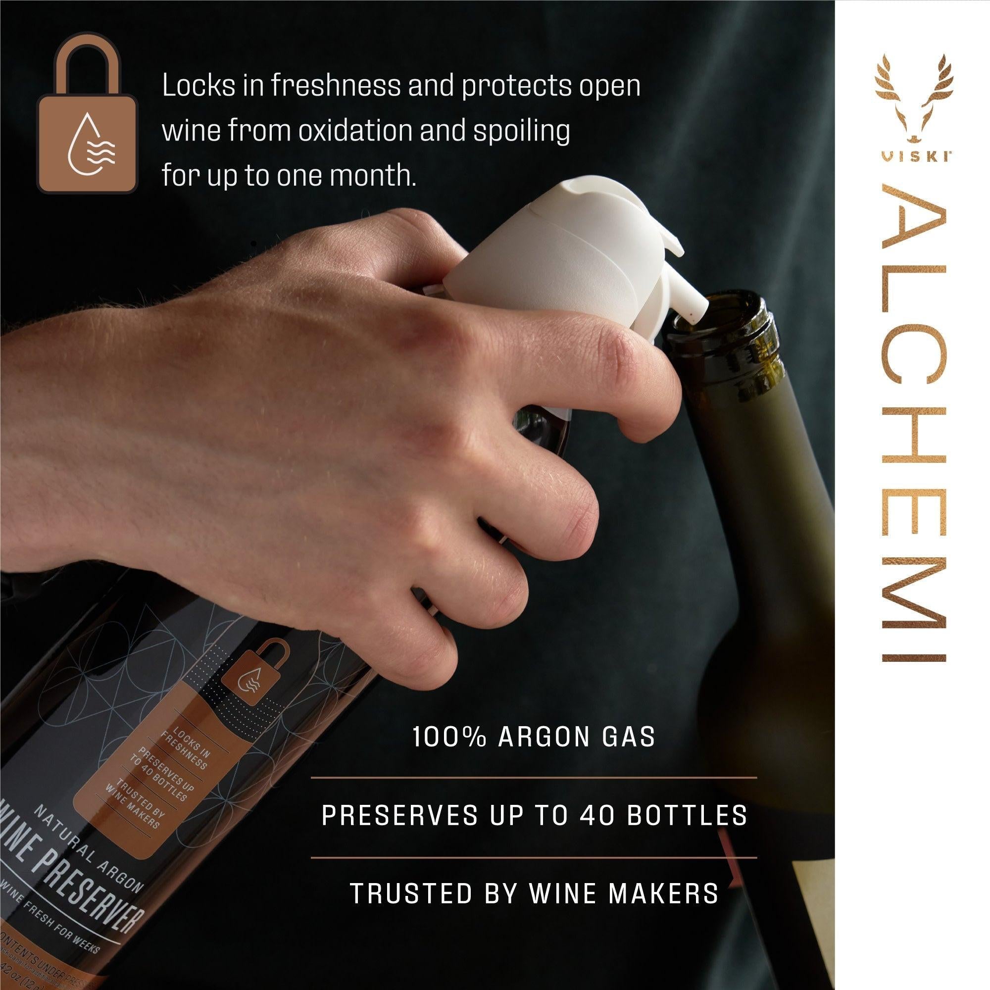 Alchemi Natural Argon Wine Preserver.