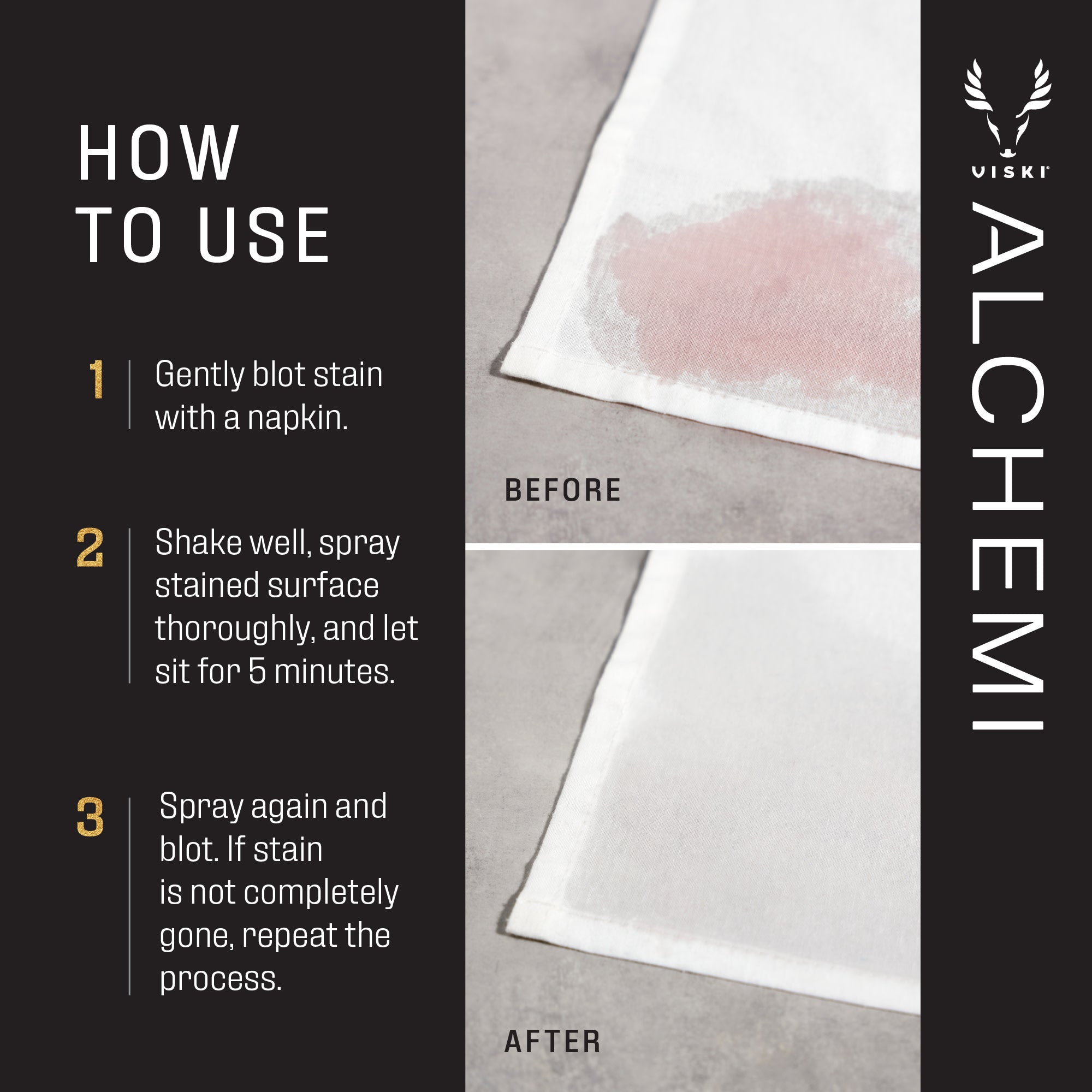 Alchemi Wine Stain Remover, 8 oz..
