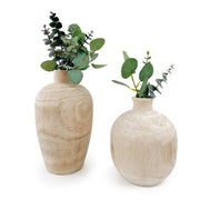 Andaluca - Paulownia Wood Round Vase.