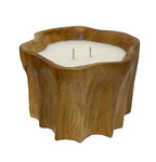 Andaluca - Petite Teak Organic Bowl Candle.