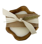 Andaluca - Petite Teak Organic Bowl Candle.