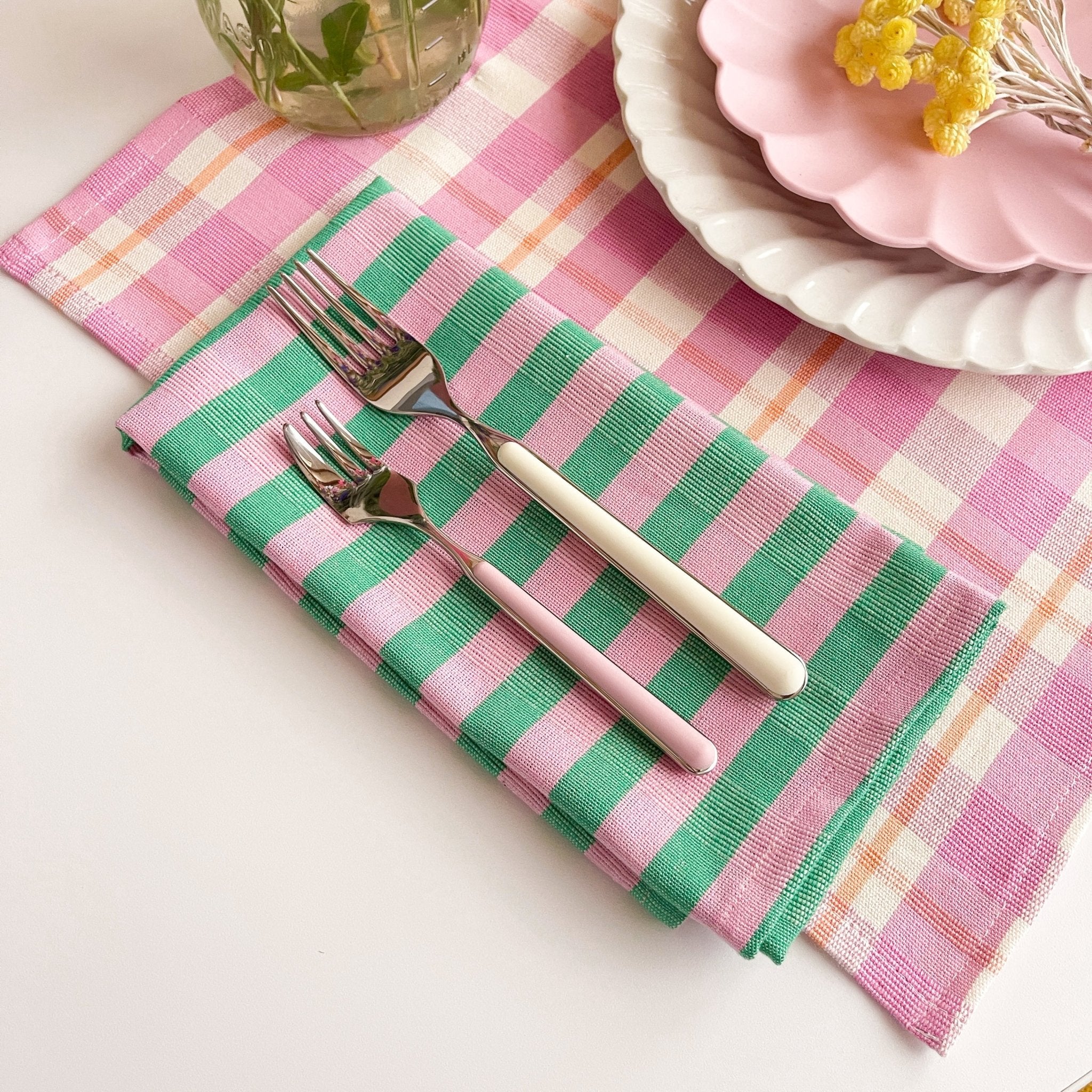 Archive NY Flora Stripe Napkins.