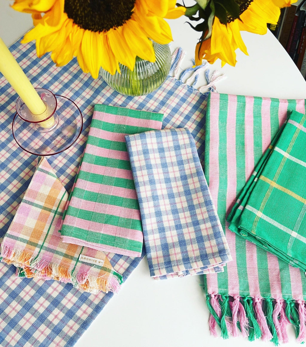 Archive NY Flora Stripe Napkins.