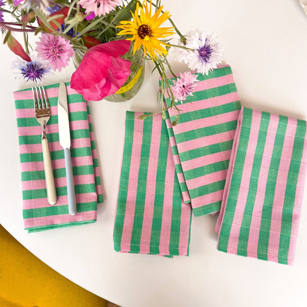 Archive NY Flora Stripe Napkins.