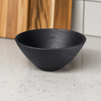 Arendal Black Mango Wood Serving Bowl | Sustainable Luxury Statement Piece by be HOME.