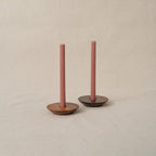 Dish Candlestick Holder Pair