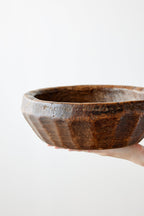 Vintage Iroko Wood Bowl