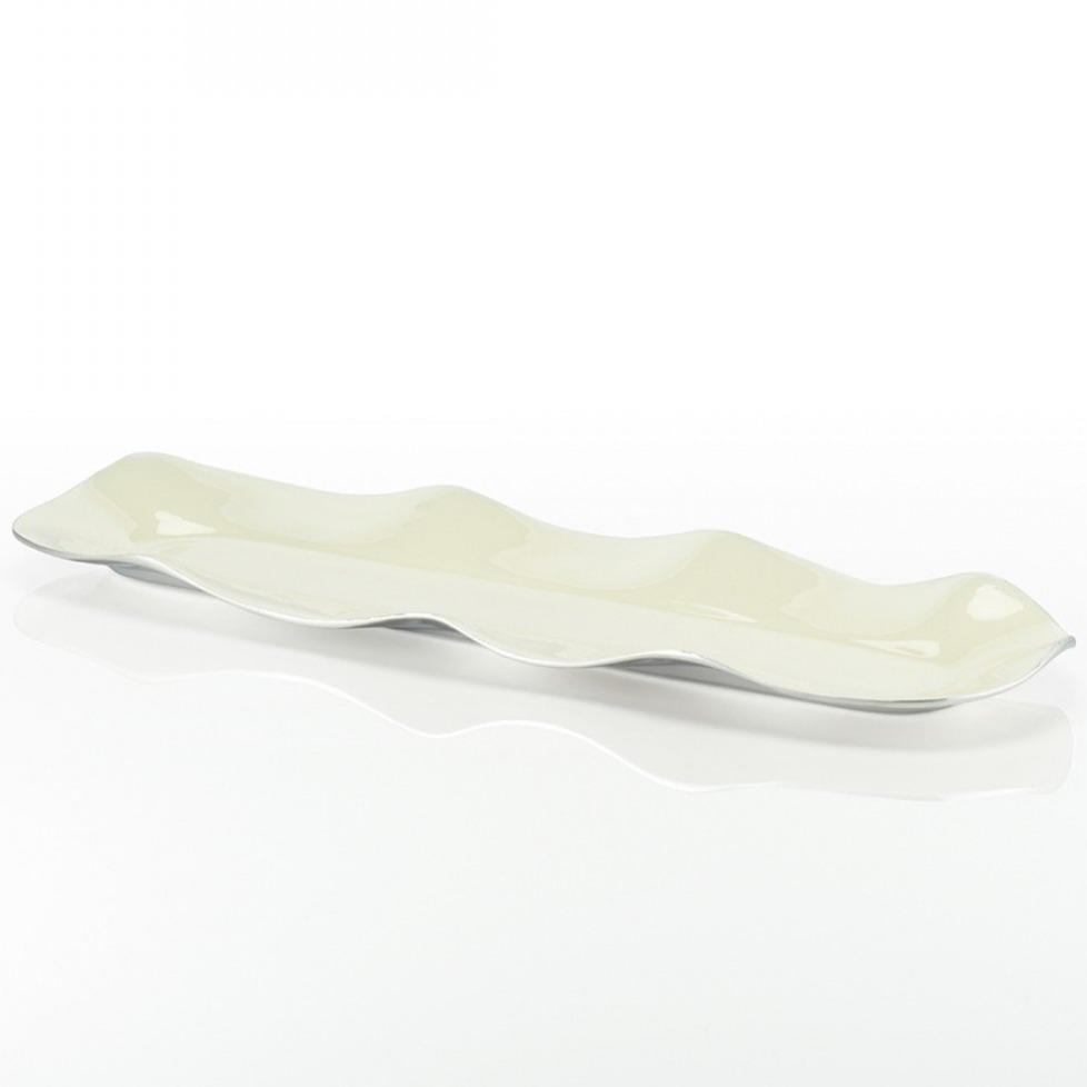 Ruffled Long Trays Oyster.