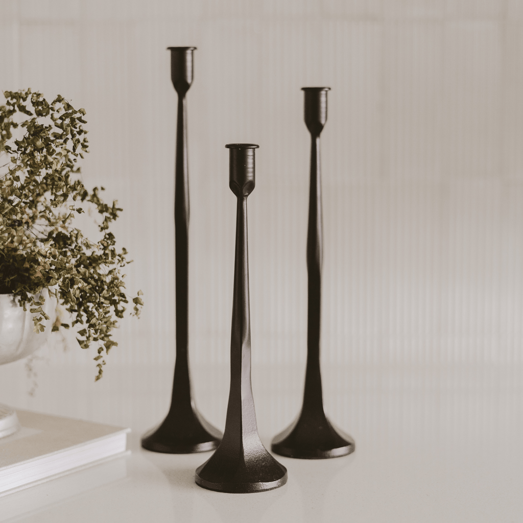 Cast Iron Taper Candle Holders - Shop_nameSweet Water Decor