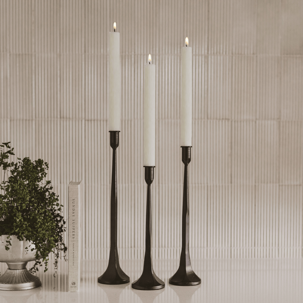 Cast Iron Taper Candle Holders - Shop_nameSweet Water Decor