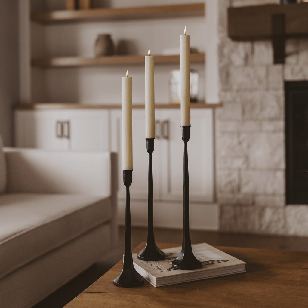 Cast Iron Taper Candle Holders - Shop_nameSweet Water Decor