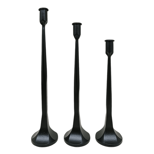 Cast Iron Taper Candle Holders.