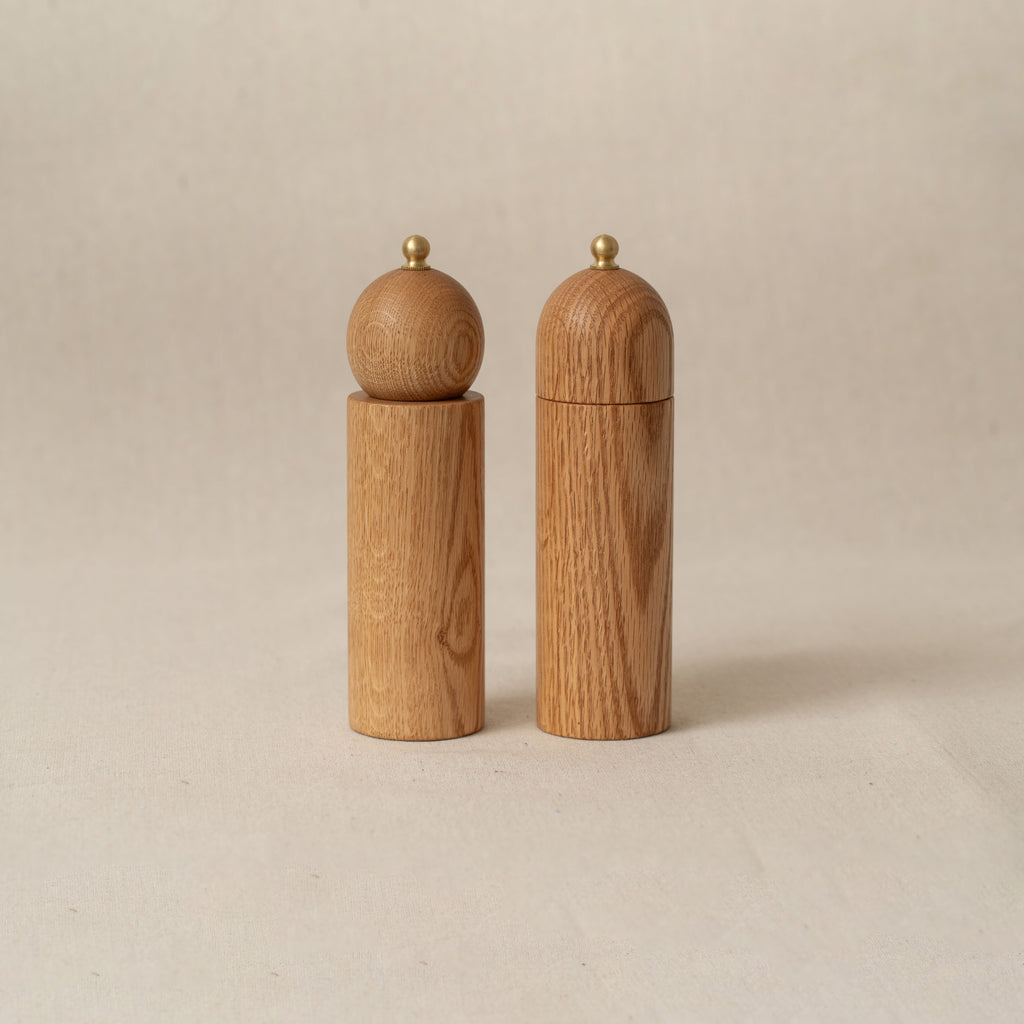 Pepper and Salt Mill Pair in oak