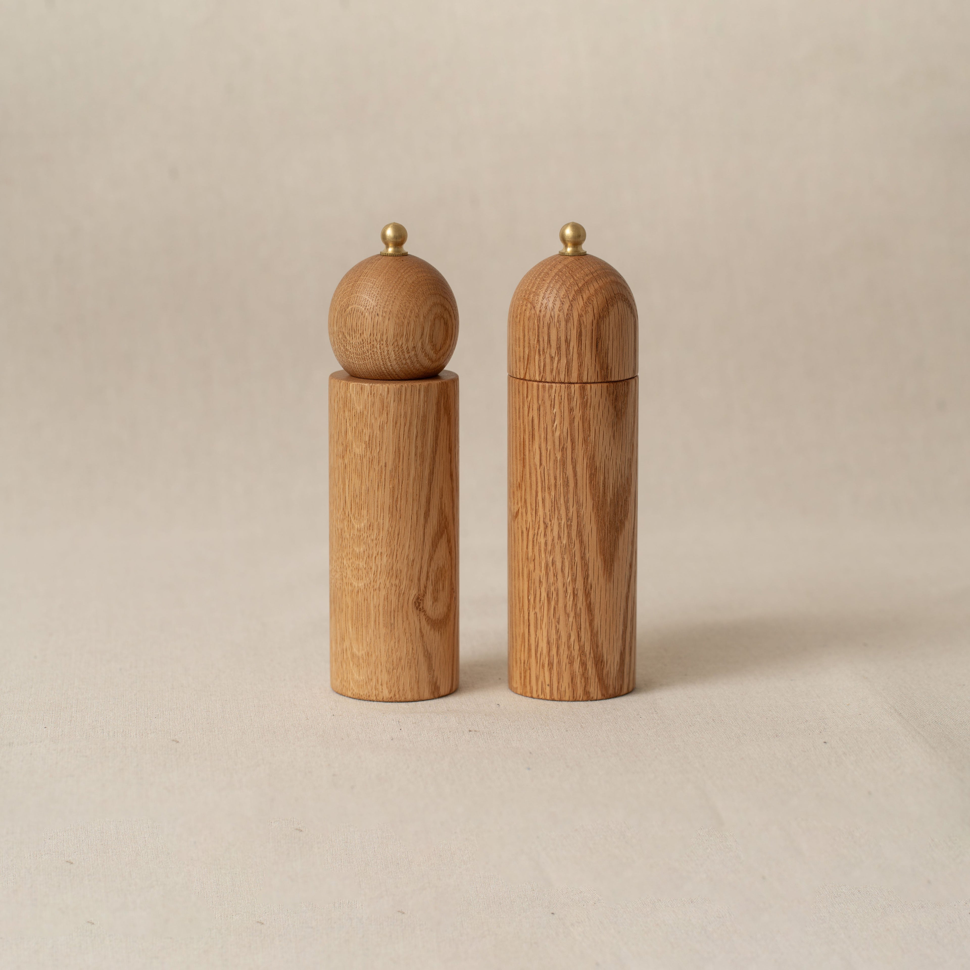 Pepper and Salt Mill Pair in oak