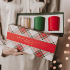 Christmas Candle Gift Box Set (Christmas, Warm and Cozy, Fraser Fir) - Shop_nameSweet Water Decor