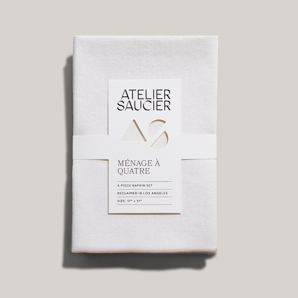 Cream Burlap Crème Napkins | Set of 4 - Shop_nameATELIER SAUCIER