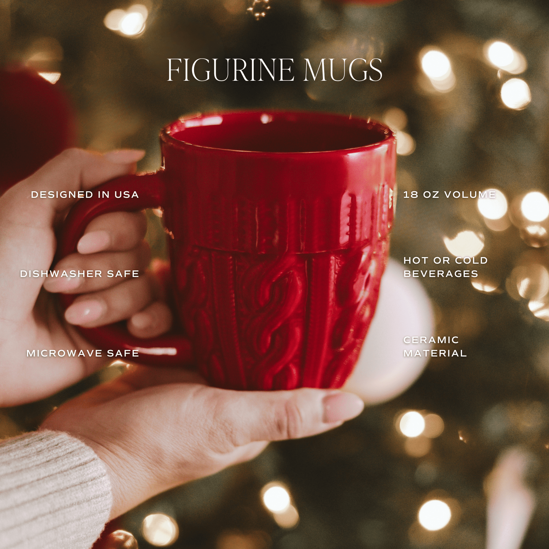 Cream Sweater 18oz. Figurine Coffee Mug - Shop_nameSweet Water Decor