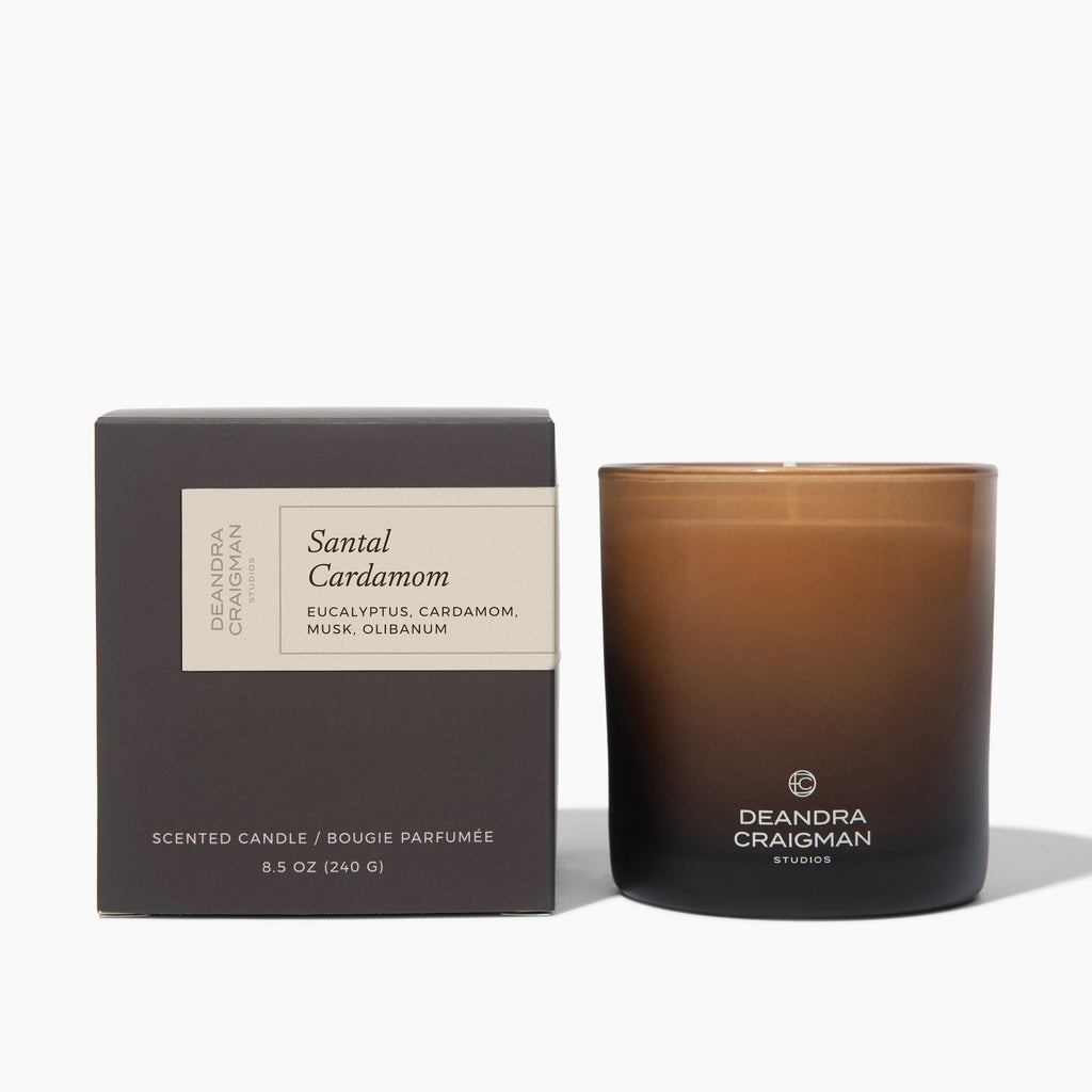 Santal Cardamom Candle & Playlist.