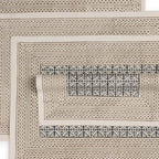 WHISPERWOOD Placemats. Set of 4. 100% Kora Cotton – Hand Block Printed – Fair Trade – Artisan Made