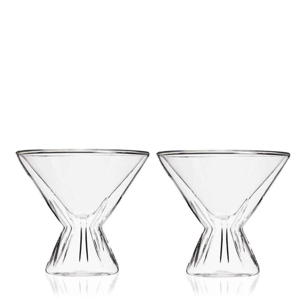 Double Walled Martini Glasses - Shop_nameViski