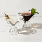 Double Walled Martini Glasses.
