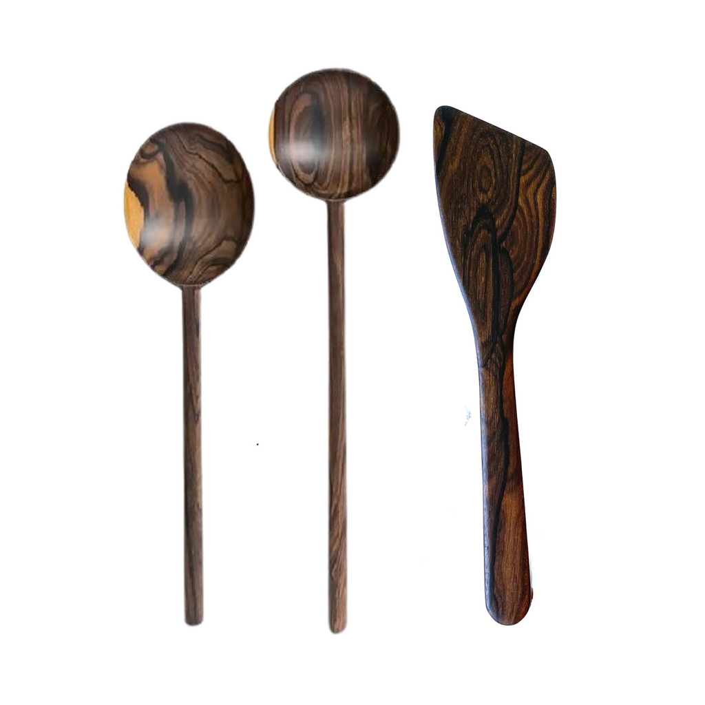 Handcarved Wooden Kitchen Utensils