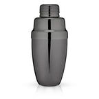 Black cocktail shaker on a white background