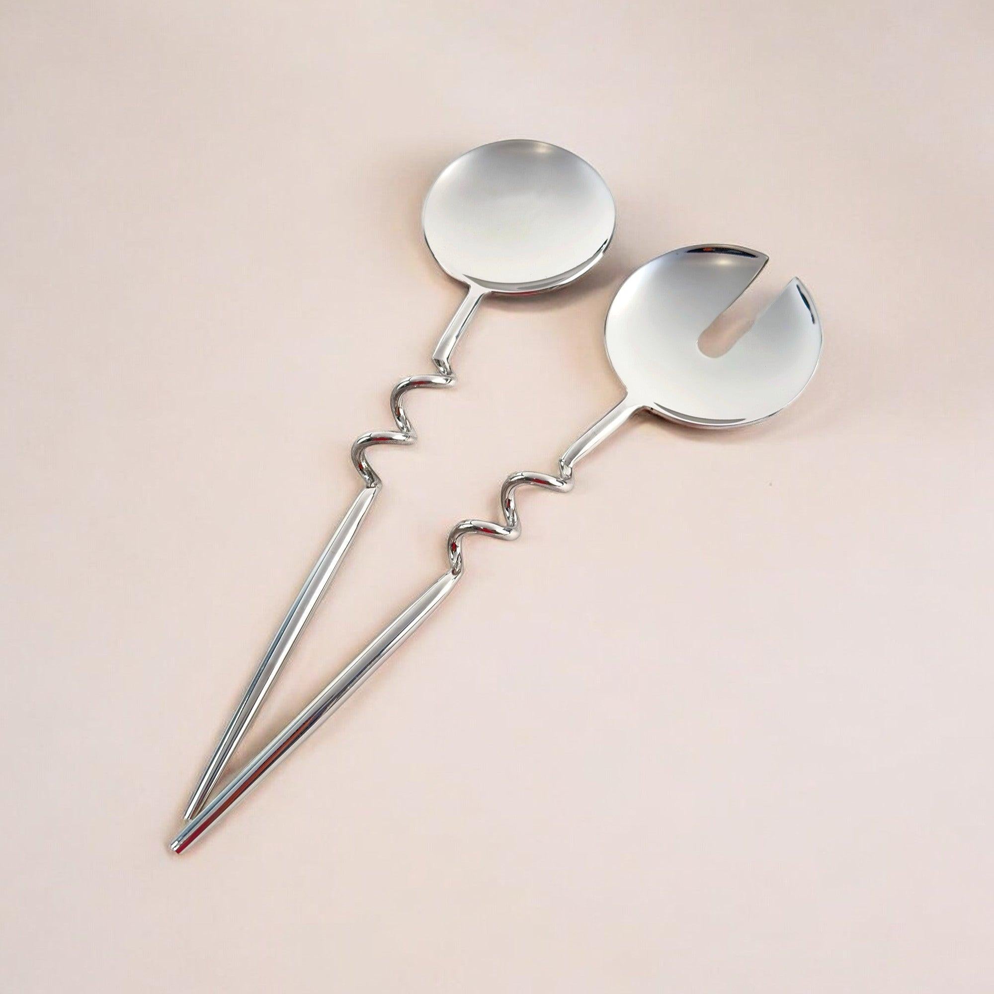 Elisa Silver Servers (Set of 2) by MESO.