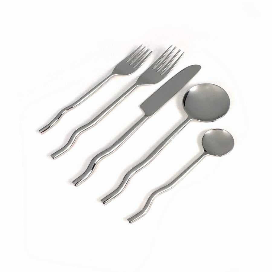 Emma Silver Flatware (Set of 20) by MESO.