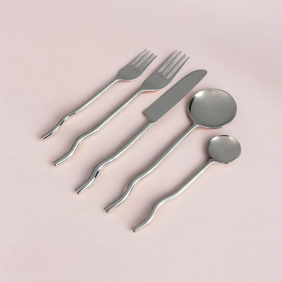 Emma Silver Flatware (Set of 20) by MESO.
