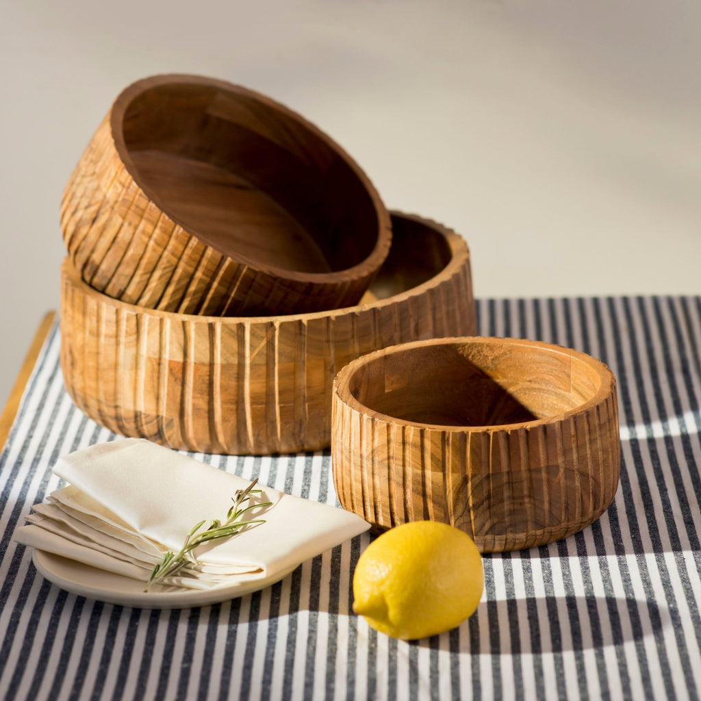 Etta Acacia Wood Bowls.