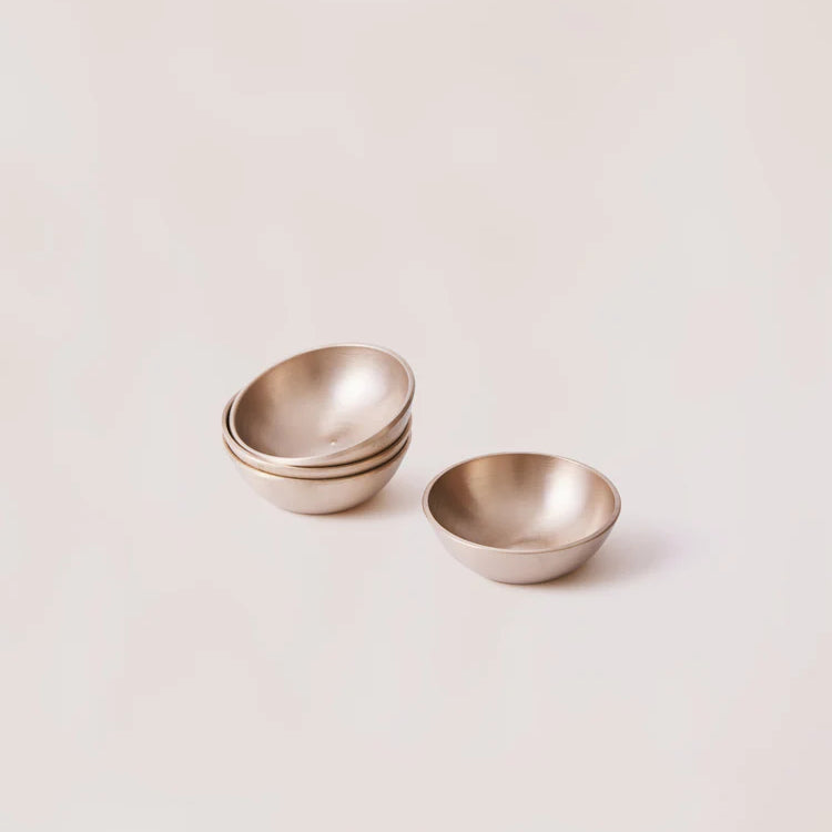 Bronze Kansa Dip Bowl, 1.5" - Set of 4.