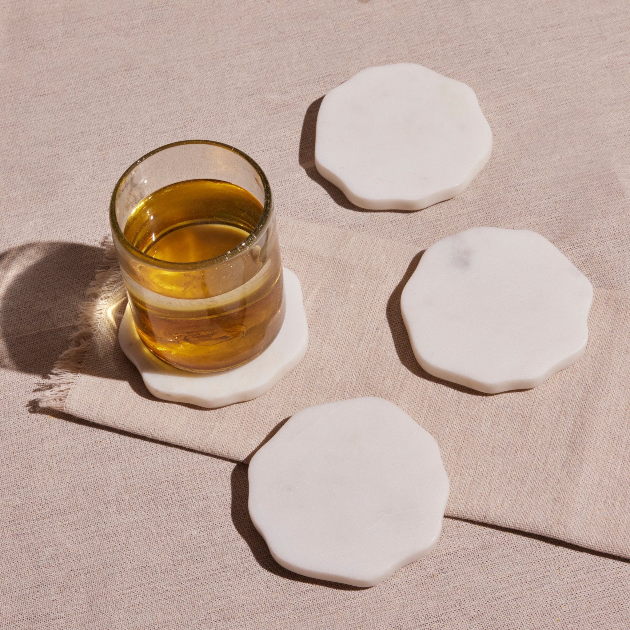 Flor Marble Coasters (Set of Four) by MESO - Shop_nameMESO