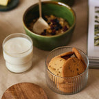 Fluted Glass Storage Jars - set of 3 - dwellandremainFleck