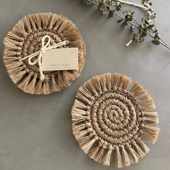 Fringes Coaster - set of 4.