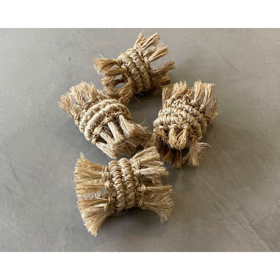 Fringes Napkin Ring - set of 4.