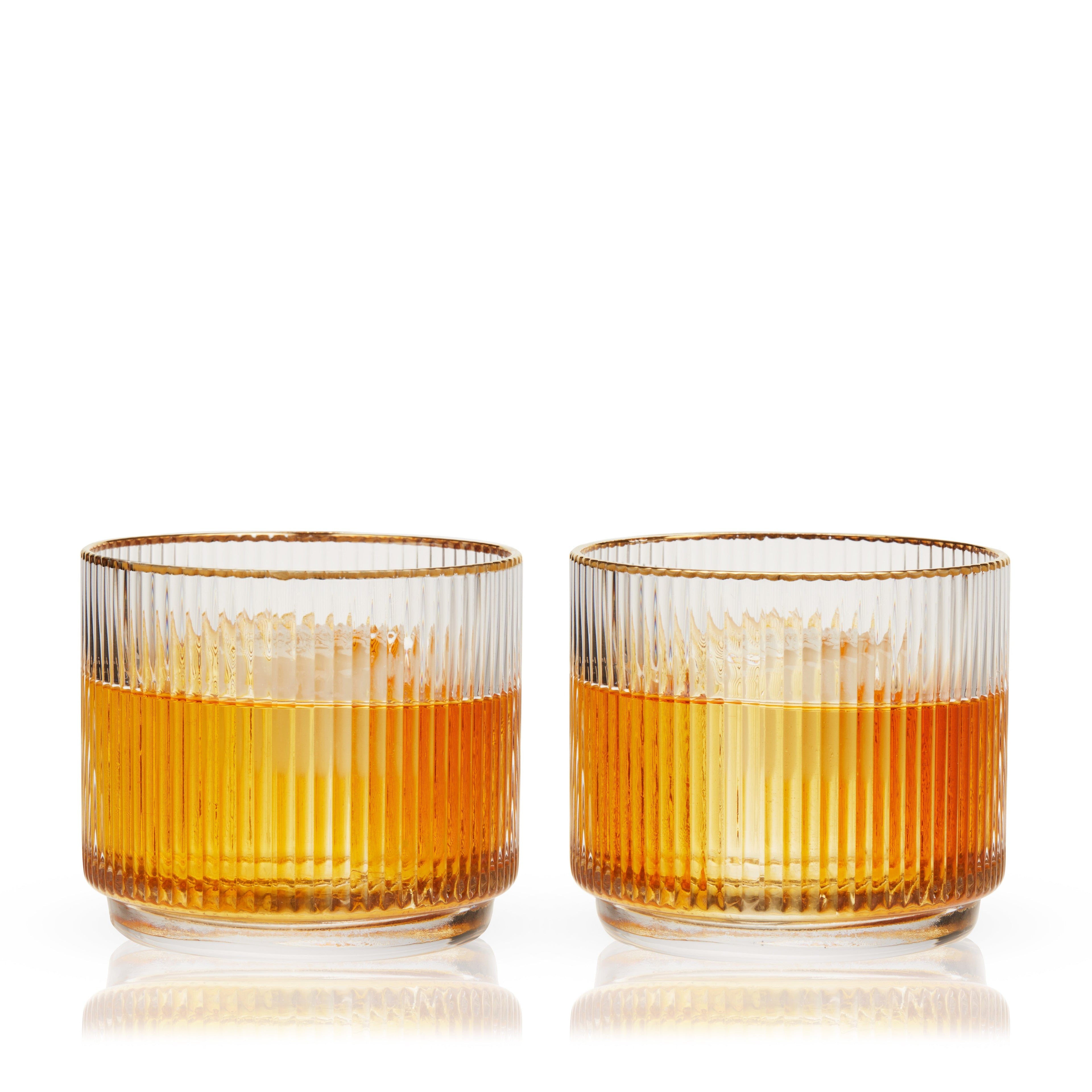 Meridian Crystal Lowball Tumblers Set of 2.
